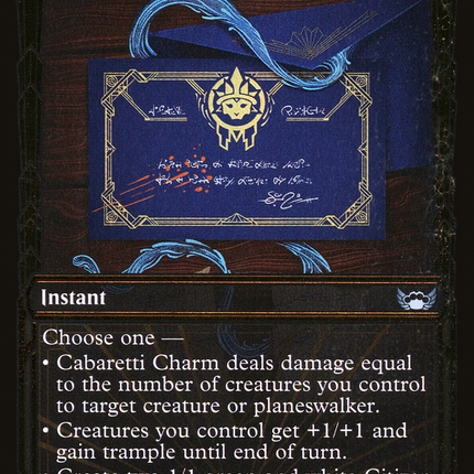 Cabaretti Charm (Showcase) [Streets of New Capenna] Gilded Foil