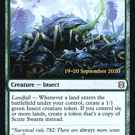 Scute Swarm [Zendikar Rising Promos] Prerelease Foil