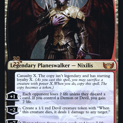 Ob Nixilis, the Adversary [Streets of New Capenna Promos] Prerelease Foil