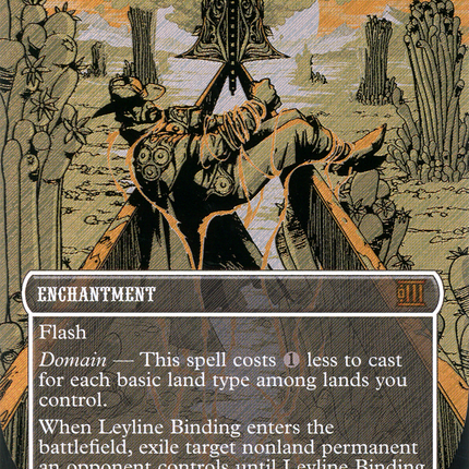 Leyline Binding (Extended Art) (Borderless) [Breaking News] Textured Foil