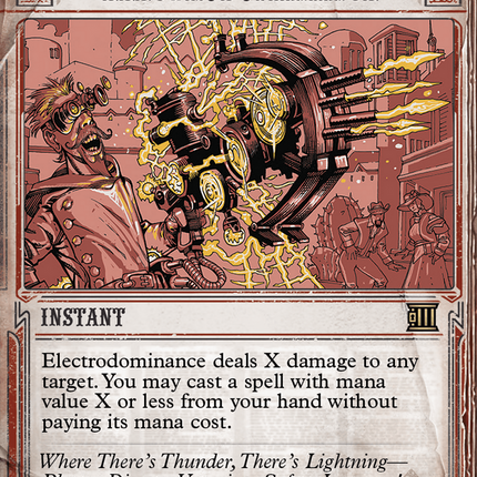 Electrodominance (Showcase) (Borderless) [Breaking News] Foil