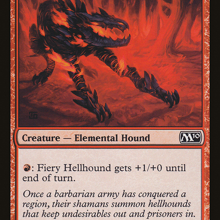 Fiery Hellhound [Magic 2010]