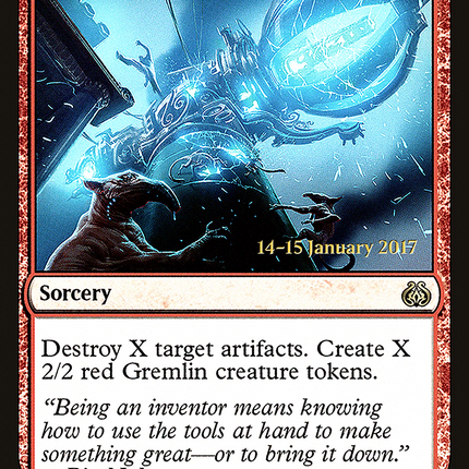Release the Gremlins [Aether Revolt Promos] Prerelease Foil