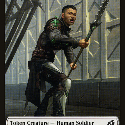 Human Soldier Token (004/013) [Ikoria: Lair of Behemoths Tokens]