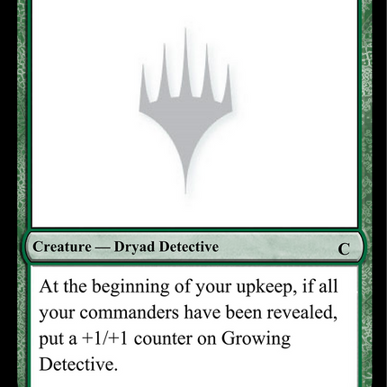 Growing Detective [Unknown Event]