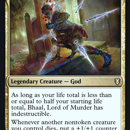 Bhaal, Lord of Murder [Battle for Baldur's Gate Promos] Prerelease Foil