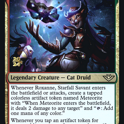 Roxanne, Starfall Savant [Outlaws of Thunder Junction Promos] Prerelease Foil