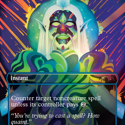 Spell Pierce (Borderless) [Secret Lair Showdown] Foil