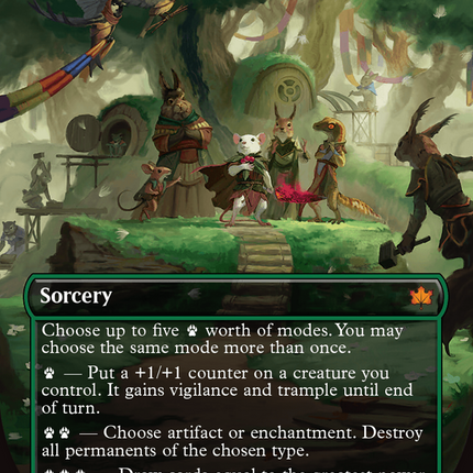 Season of Gathering (Showcase) (Borderless) [Bloomburrow] Foil
