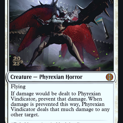 Phyrexian Vindicator [Phyrexia: All Will Be One Promos] Prerelease Foil