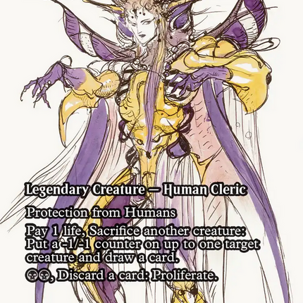 The Emperor, Hell Tyrant - Yawgmoth, Thran Physician (Showcase) [FINAL FANTASY: Through the Ages] Foil