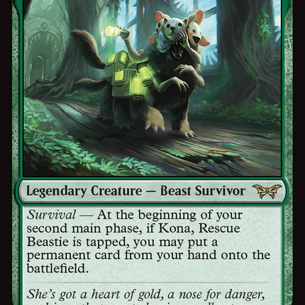 Kona, Rescue Beastie (187) [Duskmourn: House of Horror]
