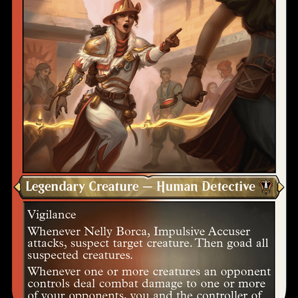 Nelly Borca, Impulsive Accuser [Murders at Karlov Manor Commander] Etched Foil