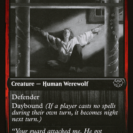 Weary Prisoner // Wrathful Jailbreaker [Innistrad: Double Feature]