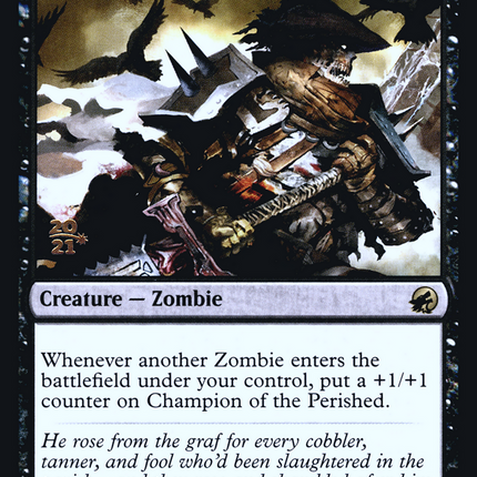 Champion of the Perished [Innistrad: Midnight Hunt Promos] Prerelease Foil