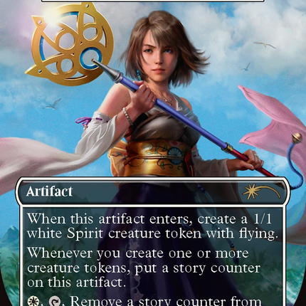 Staff of the Storyteller - Yuna's Sending Staff  (Borderless) [Secret Lair Drop]