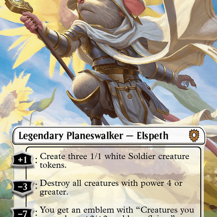Elspeth, Sun's Champion (Borderless) [Bloomburrow Commander]