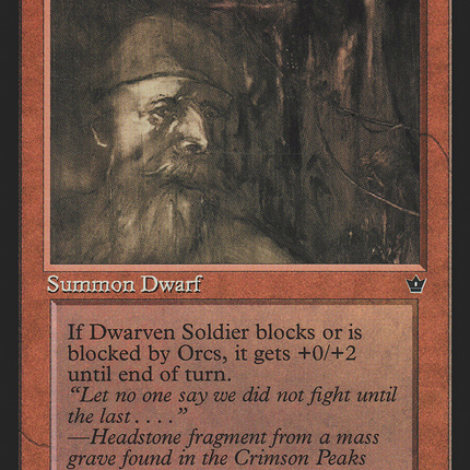 Dwarven Soldier (Alexander) [Fallen Empires]