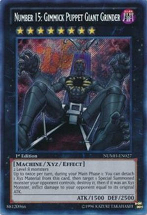 Number 15: Gimmick Puppet Giant Grinder (Secret Rare) [NUMH-EN027] 1st Edition
