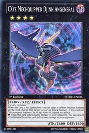 CXyz Mechquipped Djinn Angeneral (Super Rare) [NUMH-EN036] 1st Edition