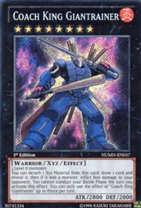 Coach King Giantrainer (Secret Rare) [NUMH-EN037] 1st Edition
