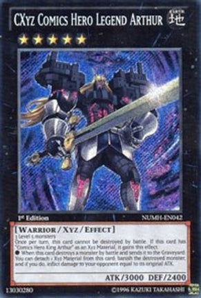 CXyz Comics Hero Legend Arthur (Secret Rare) [NUMH-EN042] 1st Edition