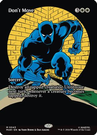 Don't Move (Borderless) (043) [Marvel Universe Eternal-Legal] Foil