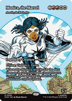 Monica, the Marvel - Aurelia, the Warleader (Borderless) (086) [Marvel Universe Eternal-Legal] Foil