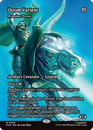 Doom Variant - Roaming Throne (Borderless) (099) [Marvel Universe Eternal-Legal] Foil