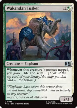 Wakandan Tusker (748) [Commander: Marvel Super Heroes] Foil