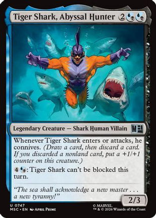 Tiger Shark, Abyssal Hunter (747) [Commander: Marvel Super Heroes]