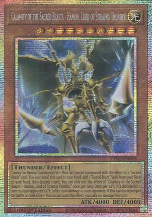Calamity of the Sacred Beasts - Hamon, Lord of Striking Thunder (Starlight Rare)  [CORI-EN006] 1st Edition