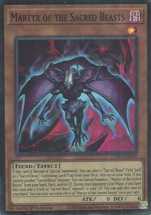 Martyr of the Sacred Beasts (Super Rare) [CORI-EN009] 1st Edition