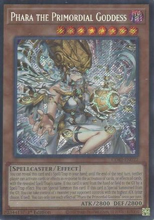 Phara the Primordial Goddess (Secret Rare)  [CORI-EN022] 1st Edition