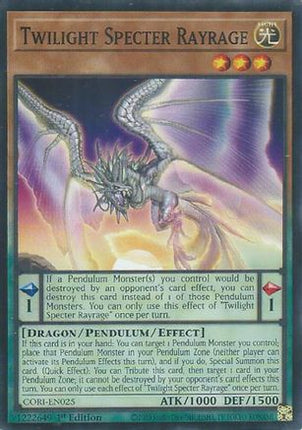 Twilight Specter Rayrage (Common / Short Print) [CORI-EN025] 1st Edition