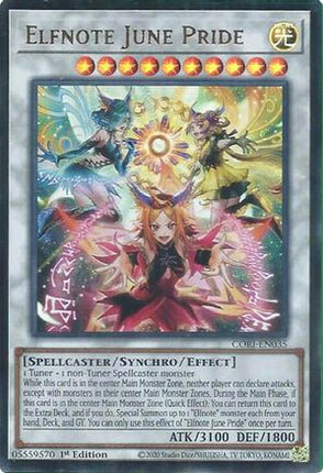 Elfnote June Pride (Ultra Rare) [CORI-EN035] 1st Edition