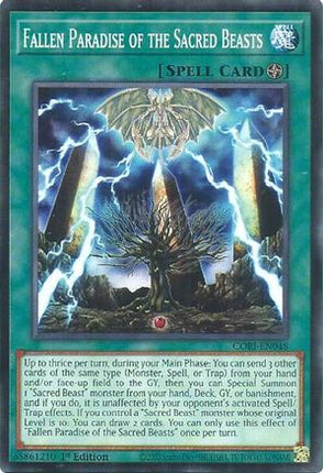 Fallen Paradise of the Sacred Beasts (Common / Short Print) [CORI-EN048] 1st Edition
