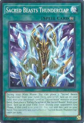 Sacred Beasts Thunderclap (Common / Short Print) [CORI-EN049] 1st Edition