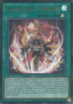 Invocation - "Sword" (Ultra Rare) [CORI-EN053] 1st Edition