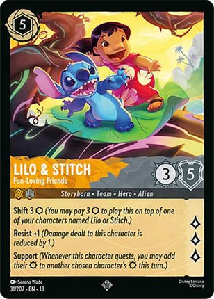 Lilo & Stitch - Fun-Loving Friends (31/204) - Attack of the Vine Cold Foil