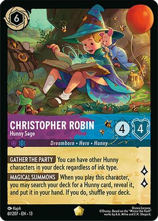 Christopher Robin - Hunny Sage (61/204) - Attack of the Vine Cold Foil