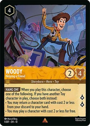 Woody - Helping a Friend (1/204) - Attack of the Vine Cold Foil