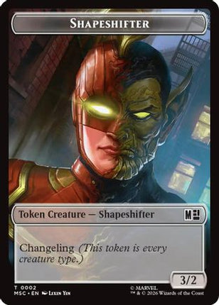 Shapeshifter (0002) // Villain (0009) Double-Sided Token (2 // 9) [Commander: Marvel Super Heroes]