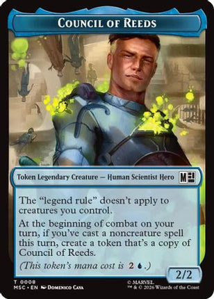 Council of Reeds (0008) // Construct (0014) Double-Sided Token (8 // 14) [Commander: Marvel Super Heroes]