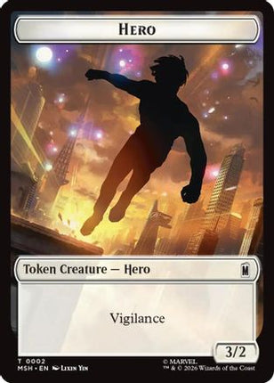 Hero // Robot Villain Double-Sided Token (2 // 20) [Marvel Super Heroes] Foil