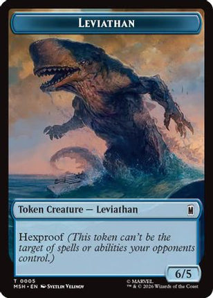 Leviathan // Food Double-Sided Token (5 // 19) [Marvel Super Heroes] Foil