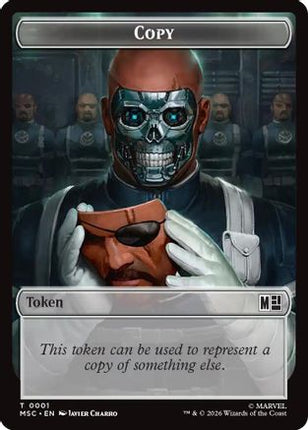 Copy // Rogue Double-Sided Token (1 // 9) [Commander: Marvel Super Heroes] Foil