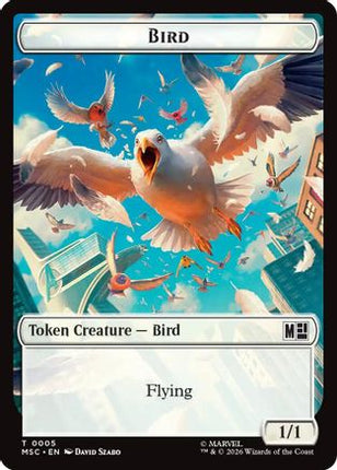 Bird // Rhino Double-Sided Token (5 // 13) [Commander: Marvel Super Heroes] Foil