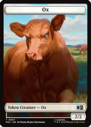 Ox // Vibranium Double-Sided Token (7 // 15) [Commander: Marvel Super Heroes] Foil