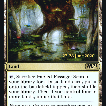 Fabled Passage [Core Set 2021 Promos] Prerelease Foil